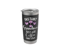 Instant Nonna basta aggiungere caffè e amore nuova nonna Bicchiere termico in acciaio inox doppia parete
