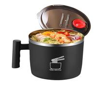 Instant Noodle Bowl - Stainless Steel Soup Container, 304 Stainless Steel Bowl with Lid, Leakproof Portable Soup Container with Handle, Draining Design for Student Dorm, Office, Travel, Camping, Picni