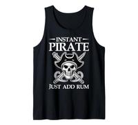 Instant Pirate - Basta Aggiungere Il Design del Teschio di Rum Canotta