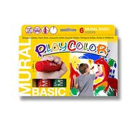 Instant Playcolor Basic Mural - Tempera solida - 6 colori assortiti - 58721