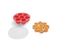 Instant Pot® Set con Stampo Antiaderente per Bocconcini all’Uovo e Inserto Porta Uova Sode in Silicone senza BPA