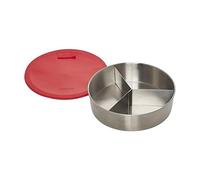 Instant Pot® Tortiera Rotonda in Acciaio Inox, Teglia con Coperchio e Divisorio Rimovibile, 18 x 5 cm