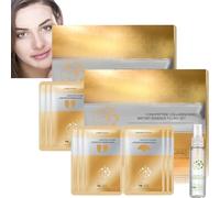 Instant Skin Essence Collage Set di collagene a spirale Peptide Essence Kit, siero viso anti-invecchiamento con acido ialuronico, riduce le linee sottili e le rughe, sbiancante idratante (set da 2)