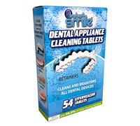 Instant Smile Kit di Pulizia Compatto per Apparecchi Dentali con 54 Compresse Effervescenti, Effervescent Cleaning Tablets, Deep Clean for Dentures