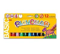 Instant Stick Di Tempera Solida In Scatola Scolastica Playcolor Da 12