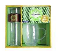 Instant Thé - Prenez le temps, Laisser infuser et dégustez !: Coffret avec : un infuseur nomade et une grande tasse à double paroi en verre