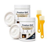Instant White Wall Touch-Up Paste, Covers Soot & Stains on Brick, 100g (2pcs)