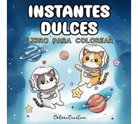 Instantes Dulces: Un libro para colorear único, diseñado tanto para adultos como para niños, con 40 adorables ilustraciones en estilo kawaii que ... y te envuelven en momentos dulces.