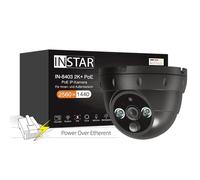 INSTAR IN-8403 2K+ PoE Nero - LAN/PoE telecamera di sorveglianza con IA (AI) - Telecamera IP - Power Over Ethernet - PIR - Visione notturna - Uso per interni ed esterni - HomeKit HKSV - MQTT