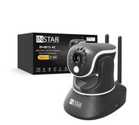 INSTAR IN-8815 4K telecamera IP da interno nera, controllabile (PT), LAN/WLAN/PoE, rilevamento movimento AI, telecamera HomeKit, visione notturna IR, I/O allarme, uscita audio, MQTT, WPA3, NDAA/TAA