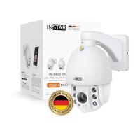 INSTAR IN-9420 2K+ Bianco - LAN/PoE/WiFi telecamera di sorveglianza con IA (AI) - Telecamera IP - PIR - PTZ controllabile - Uso per interni ed esterni - HomeKit HKSV - MQTT