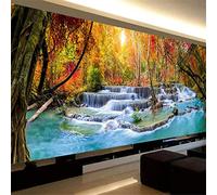 Instarry DIY 5D Diamond Painting Grandi Dimensioni Scenario Della Cascata Della Foresta Paint by Numbers Quadri Soggiorno 80x40 cm