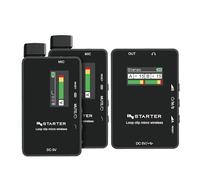 Instarter Kit Lavalier Wireless con 2 Trasmettitori e Ricevitore per Smartphone, Tablet e PC, USB-C e Jack 3,5 mm