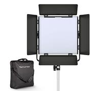 Instarter Pannello luminoso a LED da 60 W, luce video orientabile a 360°, lampada da studio con controllo tramite app, luce video bicolore, illuminazione con 4 effetti cromatici