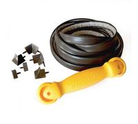 Instatrim InstaTrim The Original Flexible Trim Bundle with Applicator - Kit per sigillatura con striscia sigillante in bronzo da 3 m di larghezza, 6 pezzi angolari e applicatore - InstaTrim The