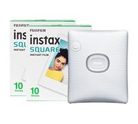 instax Fujifilm Square Link - Stampante fotografica per smartphone wireless, 20 scatti, colore: Bianco