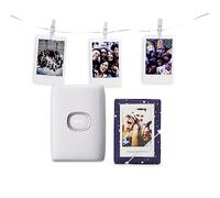 instax mini LINK 2, Stampante Fotografica a Sviluppo Istantaneo per Smartphone, Printer Bundle, Bianco (Clay White)