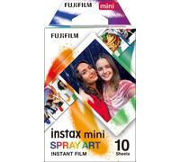 instax mini pellicola istantanea SPRAY ART bordo, confezione da 10 scatti, adatto a tutte le mini fotocamere e stampanti instax