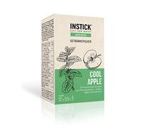 INSTICK Extracts bevanda istantanea senza zucchero Cool Apple (menta e mela) per 12 x 0,5 L polvere per bevande vegana a basso contenuto calorico con vitamina C per bevande calde e fredde