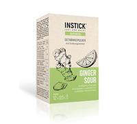 INSTICK Extracts bevanda istantanea senza zucchero Ginger Sour (zenzero e lime) 12 x 0,5 L polvere per bevande vegana a basso contenuto calorico con vitamina C per bevande calde e fredde