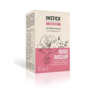 INSTICK Extracts bevanda istantanea senza zucchero Rosie Rosehip (rosa canina, ibisco) 12 x 0,5 l bevanda vegana ipocalorica in polvere, vitamina C, bevande calde e fredde