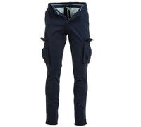 Instinct Pantaloni Uomo Cargo Invernali Slim Fit Tasconati con Tasche Laterali Militari da Lavoro Trekking Outdoor, Pantalone Lungo Multitasche Caldo per Autunno Inverno 46, Blu K-709