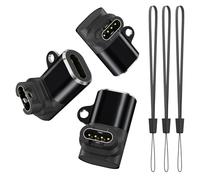 Instinct Tactical - Confezione da 3 adattatori di ricarica USB C per Vivoactive 6 5 4 3 3S 4S, Venu Sq/Sq 2/Venu 2/2 Plus, Forerunner 55/165/255, Fenix 7 7S 7X 6S 6 6X, Instinct Tactical (confezione