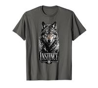 Instinct Wolf Glam Animal Statement Trend Maglietta