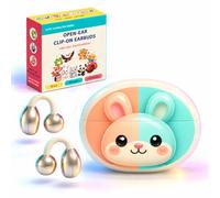 Instiwitt Cuffie aperte per bambini - Auricolari wireless con clip | Comodo orecchio aperto, vestibilità leggera a clip, libertà wireless per musica, apprendimento, gioco e viaggi