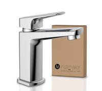 instmaier B2 | Rubinetto da bagno | Miscelatore per lavabo in cromo | Rubinetto di facile installazione | Miscelatore monocomando per lavabo | Miscelatore in ottone | Qualità premium