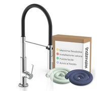 instmaier Nova | rubinetto da cucina | miscelatore per lavello con getto flessibile per stoviglie | miscelatore per cucina | rubinetto da cucina a movimento libero