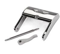 INSTR Fibbia ad ardiglione in acciaio inossidabile argento da 18 mm 20 mm per chiusura accessori in metallo lucido Breitling (Color : Silver, Size : 20mm)