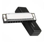 Instruments De Musique Harmonica Armonica a bocca 10 fori 20 toni Armonica a bocca C Blues Armonica professionale (argento)