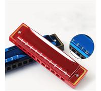 Instruments De Musique Harmonica Armonica Blues A 10 Fori Con Tasto C Adatta A Principianti E Studenti Strumento Armonica Professionale(Red)