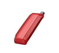 Instruments De Musique Harmonica Armonica cromatica 12 fori Arpa ABS Pettine Piastra di copertura Organo a bocca Ance in ottone Strumenti musicali professionali(Red)