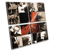 Instruments Musical MULTI TELA parete arte foto stampa