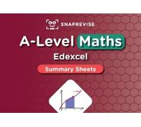 InStudent Education SnapRevise A-Level Edexcel Maths Summary Sheets (Tascabile)