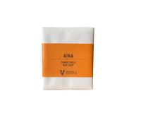 INSULA Aina - Made in Sardegna - Bar Soap al Latte d'Asina e Oli Essenziali di Cisto e Menta - Sapone Solido per Viso e Corpo - Detergente Delicato - Profumazione Cipriata e Avvolgente - 90 g