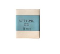 INSULA Latte 'e Craba - Saponetta al Latte di Capra e Olio di Mandorle Biologico - Sapone Solido per Viso e Corpo - Detergente Nutriente e Delicato - Profumazione Mediterranea - 90 g