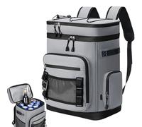 Insulated Backpack Cooler, 48-Can Leakproof Ice Chest, Portable Lunch Bag with Storage for Hiking, Beach Trips, Outdoor Fishing, Travel, Picnic, Work, 12.2x7.87x17.72 inches