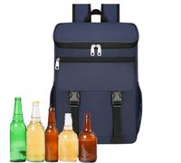 Insulated Backpack, Refrigerated Cooling Bag, 17.32x11.81x6.3 Inches Thermal Leak-Proof Pack, Padded Strap Design, Large Capacity Interior, for Cycling Travel Beach Camping Fishing Picnic Commutes