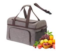 Insulated Bags - 30 l Cooler Leak-Proof Folding Tote, impermeabile termica per freddo e caldo cibo, 600d Oxford Cloth with Aluminum Foil Lining, Keeps Food Hot 4-8 ore e freddo 12 ore, ideale per