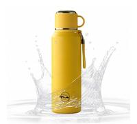 Insulated Bottle for Hot Drinks | 1000ml Leak-Proof Travel Insulated Mug with Straw | Hot Water Vacuum Bottle | for Home School Travel Camping Hiking Biking Backpacking Fishing Picnic Sports