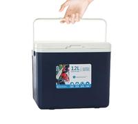 Insulated Cooler Box, 12 l Car Organizer, Hot Cold Food Container, Ice Retention Basin, (12,4 x 9,06 x 10,04 pollici), Perfect for Picnic, Fishing, and Beverages Necessities