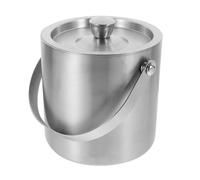 insulated ice bucket, Secchiello for il ghiaccio isolato in acciaio inossidabile con coperchio di grande capacità for feste all'aperto,for camping
