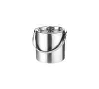 insulated ice bucket, Secchiello for il ghiaccio isolato portatile in acciaio inossidabile da 2/3 litri con morsetto for l'uso quotidiano nelle feste,for camping(Silver-2L)