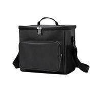 Insulated Lunch Bag, Cooler Bag, Heavy-Duty Ice Chest with Adjustable Shoulder Strap, Leakproof Soft Liner, Large Bags for Work, Travel, Beach, Hiking, Studio, School, Dark Gray, Navy Blue, Black