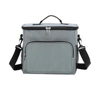Insulated Lunch Bag, Cooler Bag, Heavy-Duty Ice Chest with Adjustable Shoulder Strap, Leakproof Soft Liner, Large Bags for Work, Travel, Beach, Hiking, Studio, School, Dark Gray, Navy Blue, Black