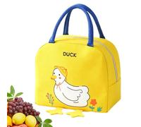 Insulated Lunch Bag - Cute Duck Thermal Tote | Leakproof Cooler Box | Aluminum Foil Thermal Lining, 9.05x7.87 In Oxford Fabric, Lightweight 100g, Portable Tote Handles, For School Work & Picnic