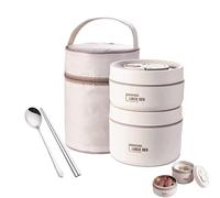Insulated Lunch Containers - Insulated Lunch Box/ Box Set, Portable Insulateds Lunchs Container With SeasBento Lunchh Boxs With Lunchs Bag & Utensils, Leak-Proof Compartment Lunchh Container For